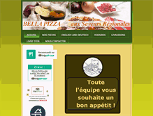 Tablet Screenshot of bella-pizza-fondettes.com